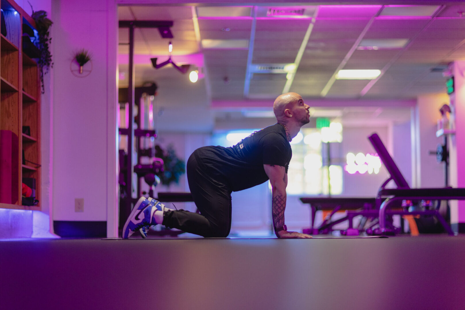 Seattle Personal Trainer Performing a Cat-Cow